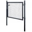 Mesh Garden Gate Galvanised Steel 85.5x75 cm Grey