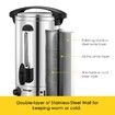 Maxkon 10L Hot Water Urn Instant Hot Water Dispenser with Double Layer