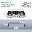 4 Burner Gas Cooktop Hob Stainless Steel Kitchen Gas Stove NG LPG