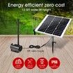 100W Solar Powered Fountain Water Pump for Birdbath Fish Pond Garden Pool 