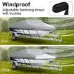 OGL 16-18.5 ft Trailerable Boat Cover Waterproof Marine Grade Fabric for V Hull Fishing Boats 