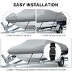 OGL 16-18.5 ft Trailerable Boat Cover Waterproof Marine Grade Fabric for V Hull Fishing Boats 