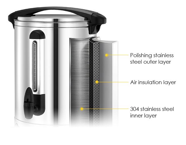 Maxkon 20L Hot Water Urn Instant Hot Water Dispenser with Double Layer