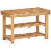 Shoe Rack 70x32x46 cm Solid Acacia Wood