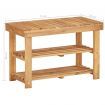 Shoe Rack 70x32x46 cm Solid Acacia Wood