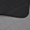 Double-sided Quilted Bedspread Black/Grey 220 x 240 cm