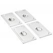 Pan Lids 4 pcs GN 1/3 325x176 mm Stainless Steel