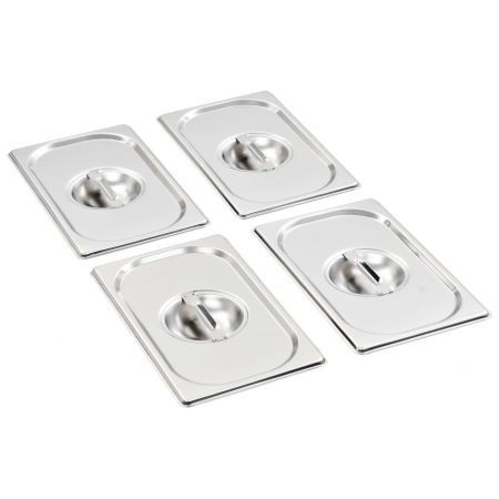 Pan Lids 4 pcs GN 1/4 265x162 mm Stainless Steel