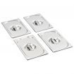 Pan Lids 4 pcs GN 1/4 265x162 mm Stainless Steel