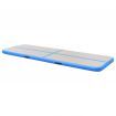 Inflatable Gymnastics Mat with Pump 400x100x10 cm PVC Blue