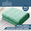Giselle Weighted Blanket Adult 7KG Gravity Cooling Blankets Deep Relax Summer Aqua