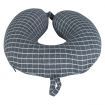 Memory Foam U-shaped Neck Pillow (Navy Blue)