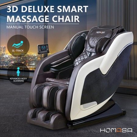 HOMASA Shiatsu Thai Massage Chair Full Body Massage Seat with Remote ...