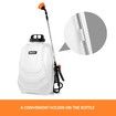 16L Backpack Sprayer Electric Weed Sprayer Garden Farm Pump Spraying - White