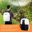 16L Wheel Backpack Pump Sprayer for Garden Lawn Weed Pest Control Fertilizer White