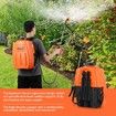 Garden Sprayer on Wheels 16L 12V Pump Weed Sprayer with Car Wash Brush Orange