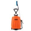 Garden Sprayer on Wheels 16L 12V Pump Weed Sprayer with Car Wash Brush Orange