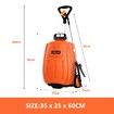 Garden Sprayer on Wheels 16L 12V Electric Weed Sprayer Farm Pump Spraying Orange