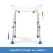 New Adjustable Shower Chair Bath Tub Seat Bench for Elderly Disabled