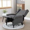 Modern Fabric Recliner Chair Lounge Single Sofa Deep Grey