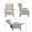 Modern Fabric Recliner Chair Lounge Single Sofa Beige