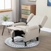 Modern Fabric Recliner Chair Lounge Single Sofa Beige