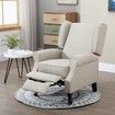 Modern Fabric Recliner Chair Lounge Single Sofa Beige