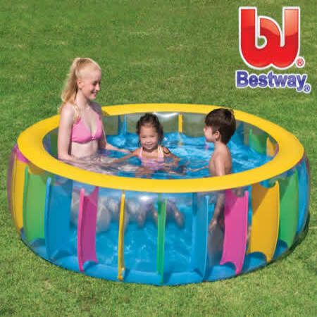 Bestway Splash And Play Large Summer Multi-Coloured Pool Inflatable Kids Junior Water Toy