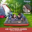 Top-Roll Air Pump 2.03m x 1.52m x 22cm Airbed Air Mattress Queen