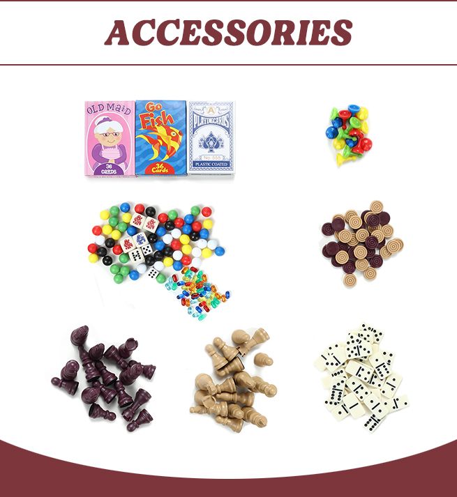 New 15-in-1 Chess Game Set Wooden Board Game Checker Backgammon ...