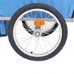 Kids' Bicycle Trailer 30kg - Grey and Blue