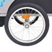 Kids' Bicycle Trailer 30kg - Grey and Blue