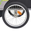 Kids' Bicycle Trailer 30kg - Grey and Green