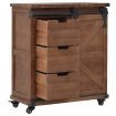 Storage Cabinet Solid Fir Wood 64x33.5x75 cm Brown