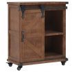 Storage Cabinet Solid Fir Wood 64x33.5x75 cm Brown