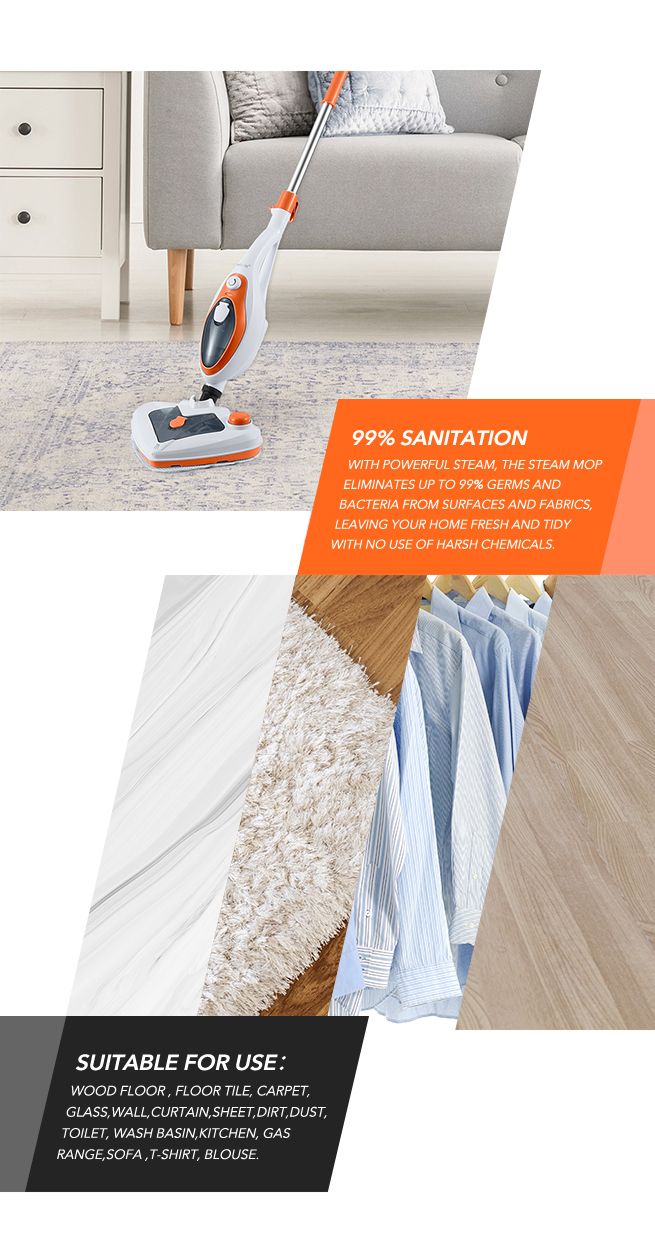 New Maxkon 13in1 Steam Mop Cleaner 1500W Handheld Steamer Multiple