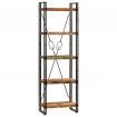 5-Tier Bookcase 60x30x180 cm Solid Reclaimed Wood