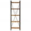 5-Tier Bookcase 60x30x180 cm Solid Reclaimed Wood