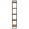 5-Tier Bookcase 60x30x180 cm Solid Reclaimed Wood