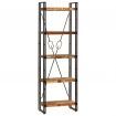 5-Tier Bookcase 60x30x180 cm Solid Reclaimed Wood