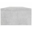 Monitor Stand Concrete Grey 100x24x13 cm Chipboard