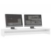 Monitor Stand High Gloss White 100x24x13 cm Chipboard