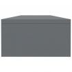 Monitor Stand High Gloss Grey 100x24x13 cm Chipboard