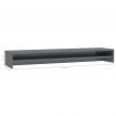 Monitor Stand High Gloss Grey 100x24x13 cm Chipboard