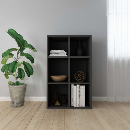 Book Cabinet/Sideboard Black 50x25x80 cm Chipboard
