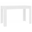 Dining Table White 120x60x76 cm Chipboard