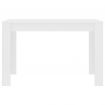 Dining Table White 120x60x76 cm Chipboard