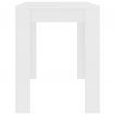 Dining Table White 120x60x76 cm Chipboard