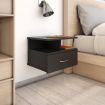 Floating Nightstands 2 pcs Black 40x31x27 cm Chipboard