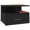 Floating Nightstands 2 pcs Black 40x31x27 cm Chipboard